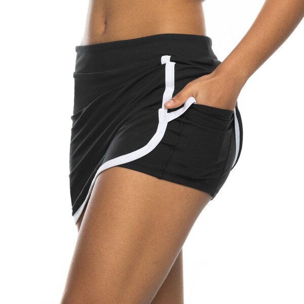 Black/White Ladies Retro Skort